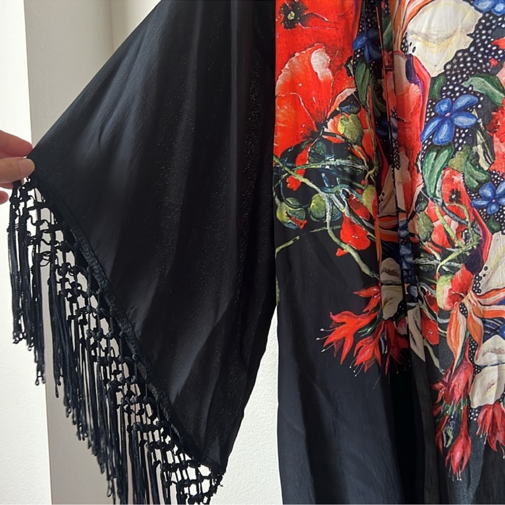 Anthropologie Floral Kimono NWOT - Picture 3 of 8